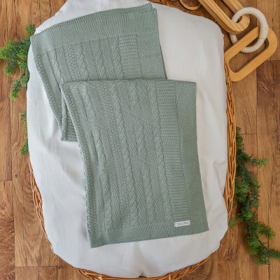 Manta de Linha Luxo - Verde